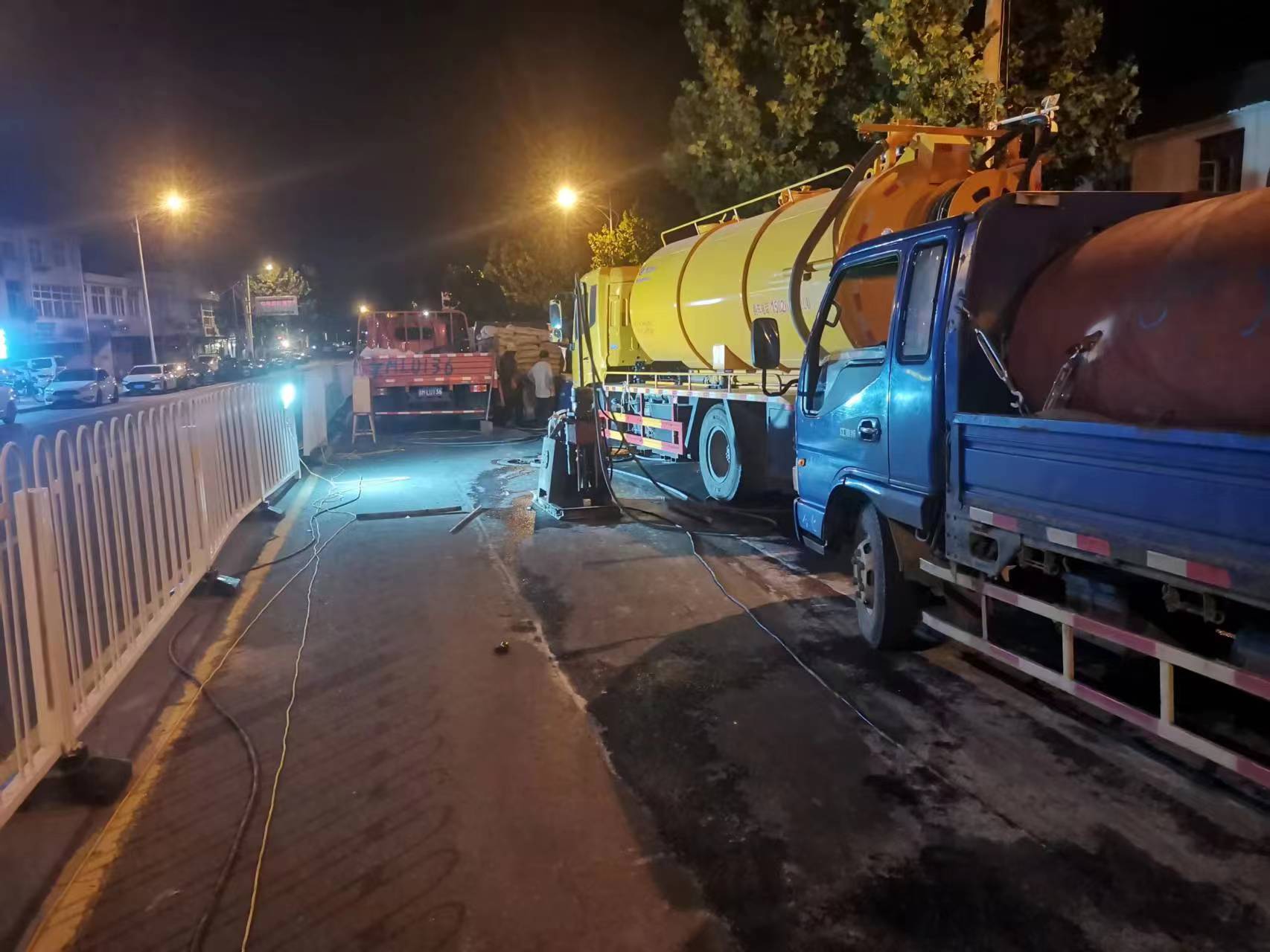 周矶办事处路面压密注浆